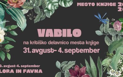 Vabilo na kritiško delavnico Mesta knjige 2026